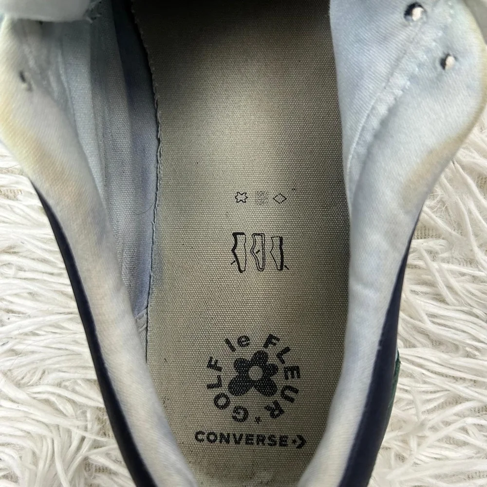 Converse Golf Le Fleur One Star Ox Sneakers Blue Leather - Picture 10 of 12